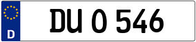 Trailer License Plate